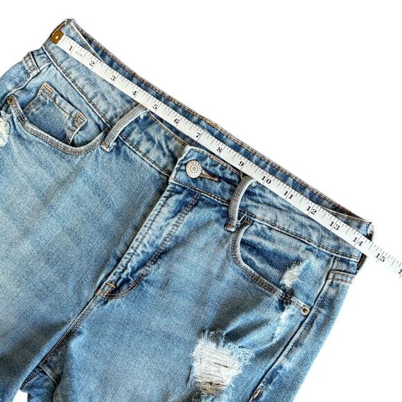 Old Navy high rise cut off distressed jean shorts size 4 - Picture 9 of 11